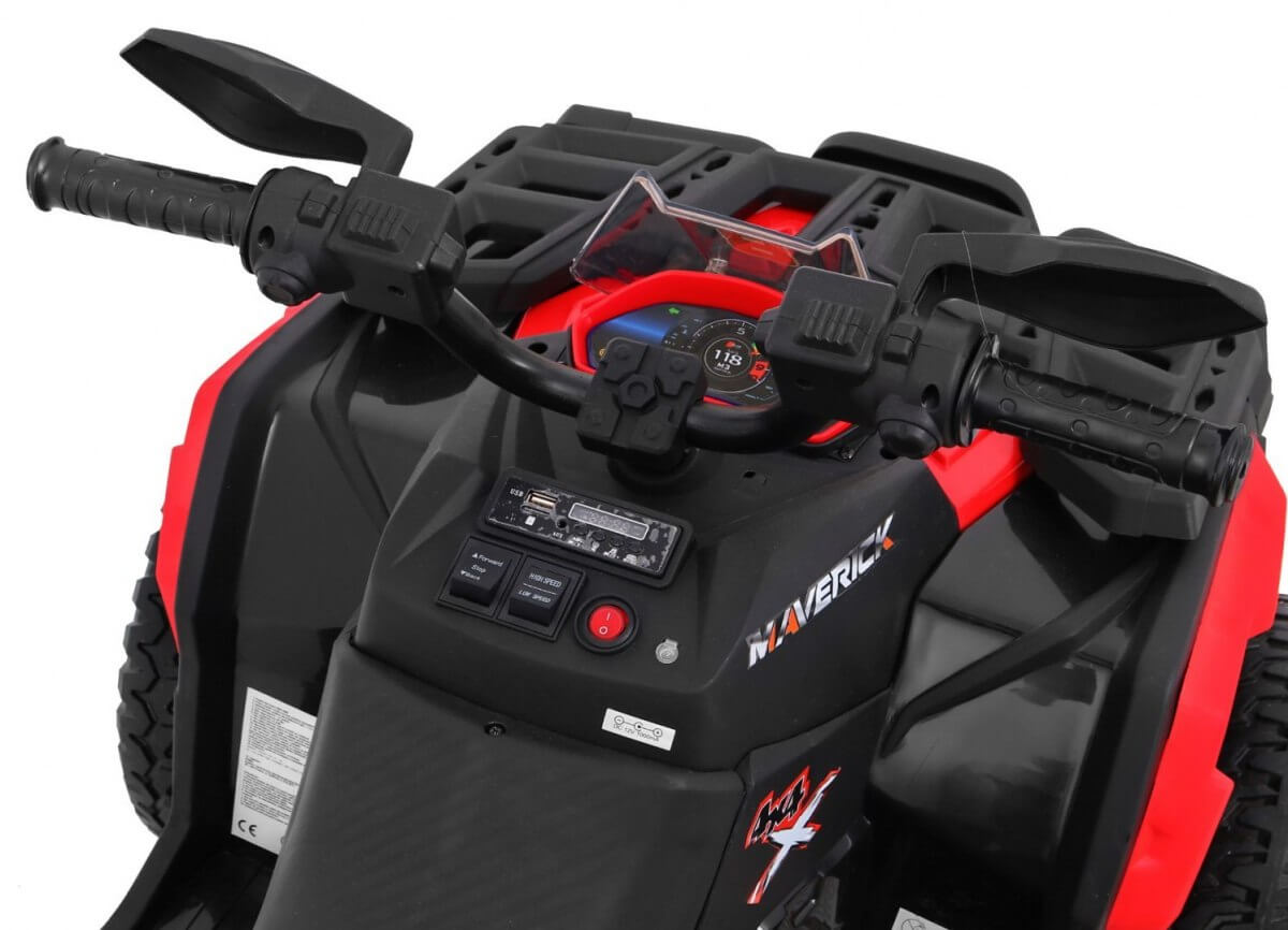 ATV electric pentru copii 4x4 12 volti (3588) Rosu - imagine 5