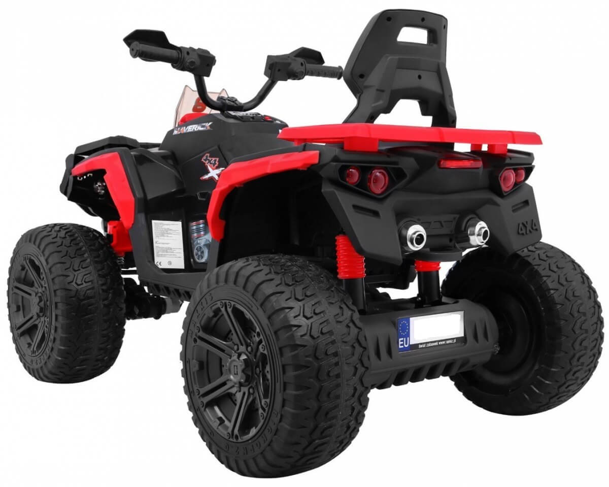 ATV electric pentru copii 4x4 12 volti (3588) Rosu - imagine 4