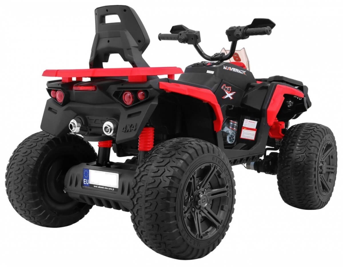 ATV electric pentru copii 4x4 12 volti (3588) Rosu - imagine 6