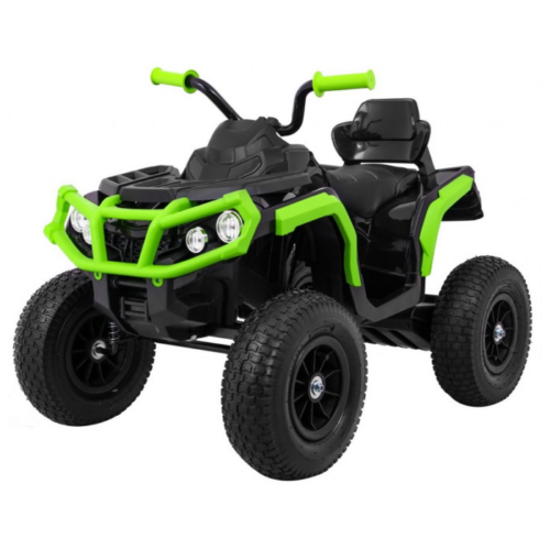 ATV ELECTRIC PENTRU COPII (0906 AIR) cu roti gonflabile Negru/Verde