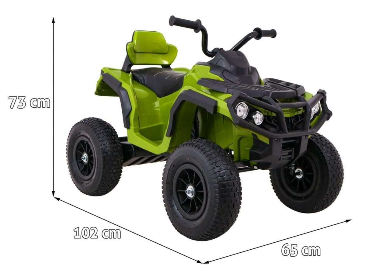 atv electric pentru copii cu roti gonflabile bdm0906 verde 2.jpg