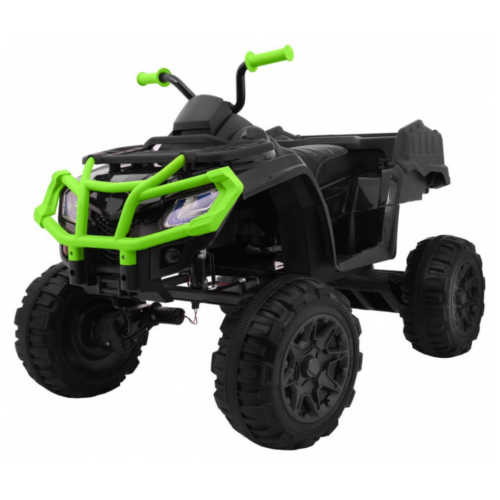ATV electric pentru copii QUAD XL cu Telecomanda 4×4 12 volti (0909) Negru/Verde