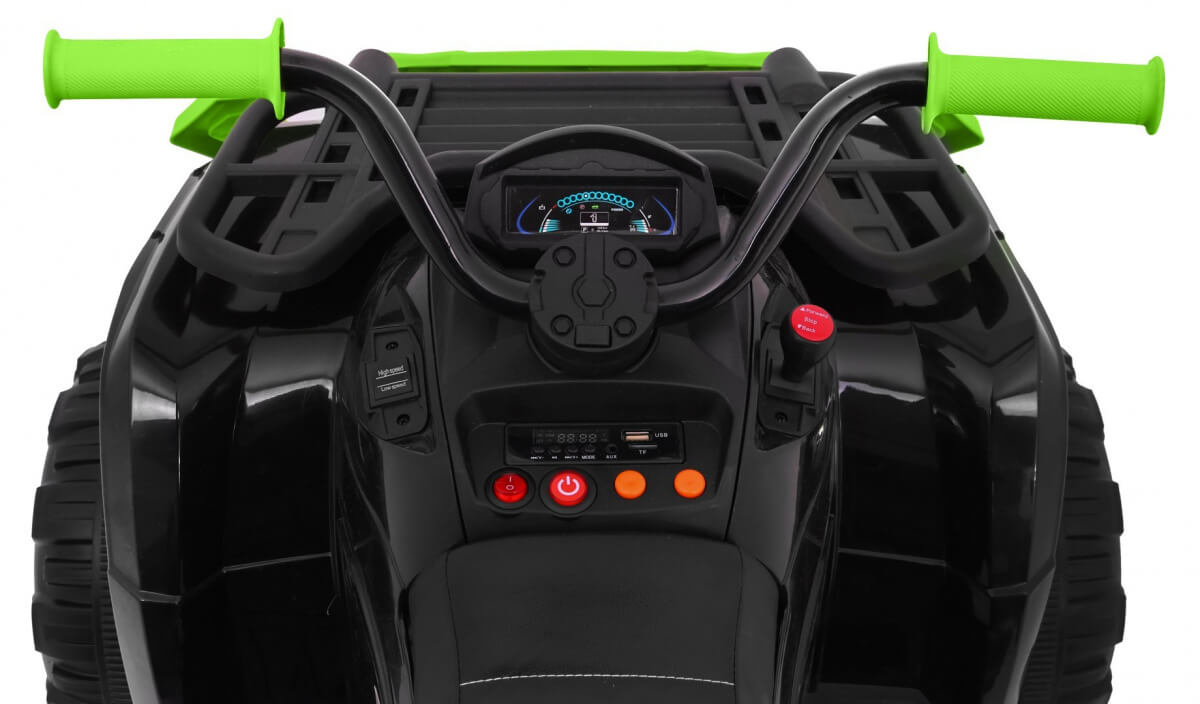ATV electric pentru copii QUAD XL cu Telecomanda 4x4 12 volti (0909) Negru/Verde - imagine 7