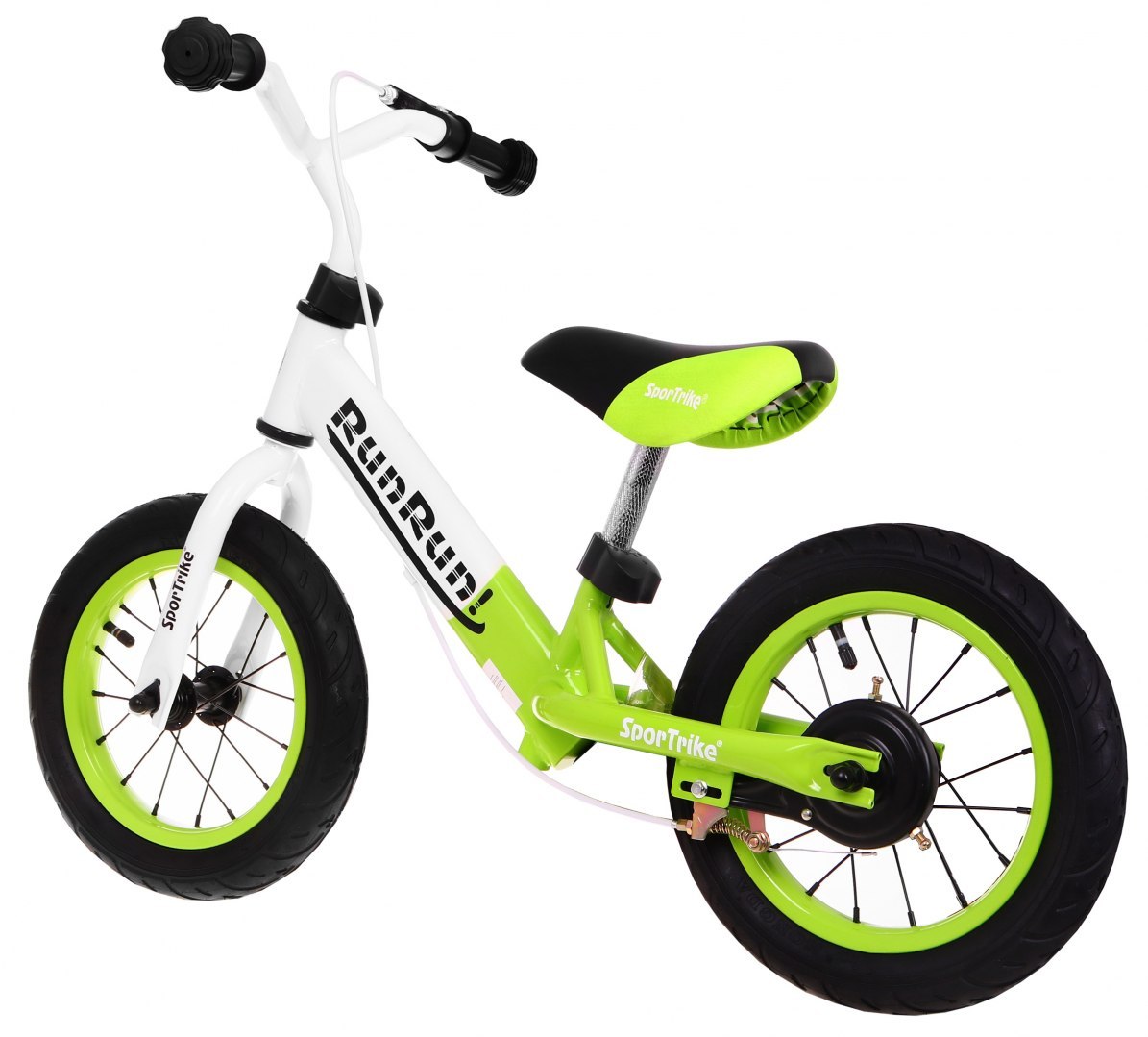 Bicicleta de echilibru fara pedale RUN RUN, Verde - imagine 3