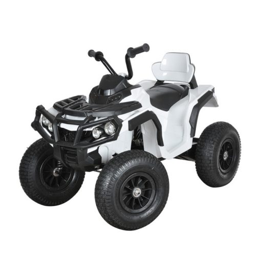 ATV ELECTRIC PENTRU COPII (0906 AIR) cu roti gonflabile Alb