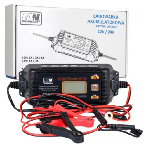 Incarcator 12V/24V 1/3/6Ah cu autodebransare pentru acumulatori si masinute electrice pentru copii