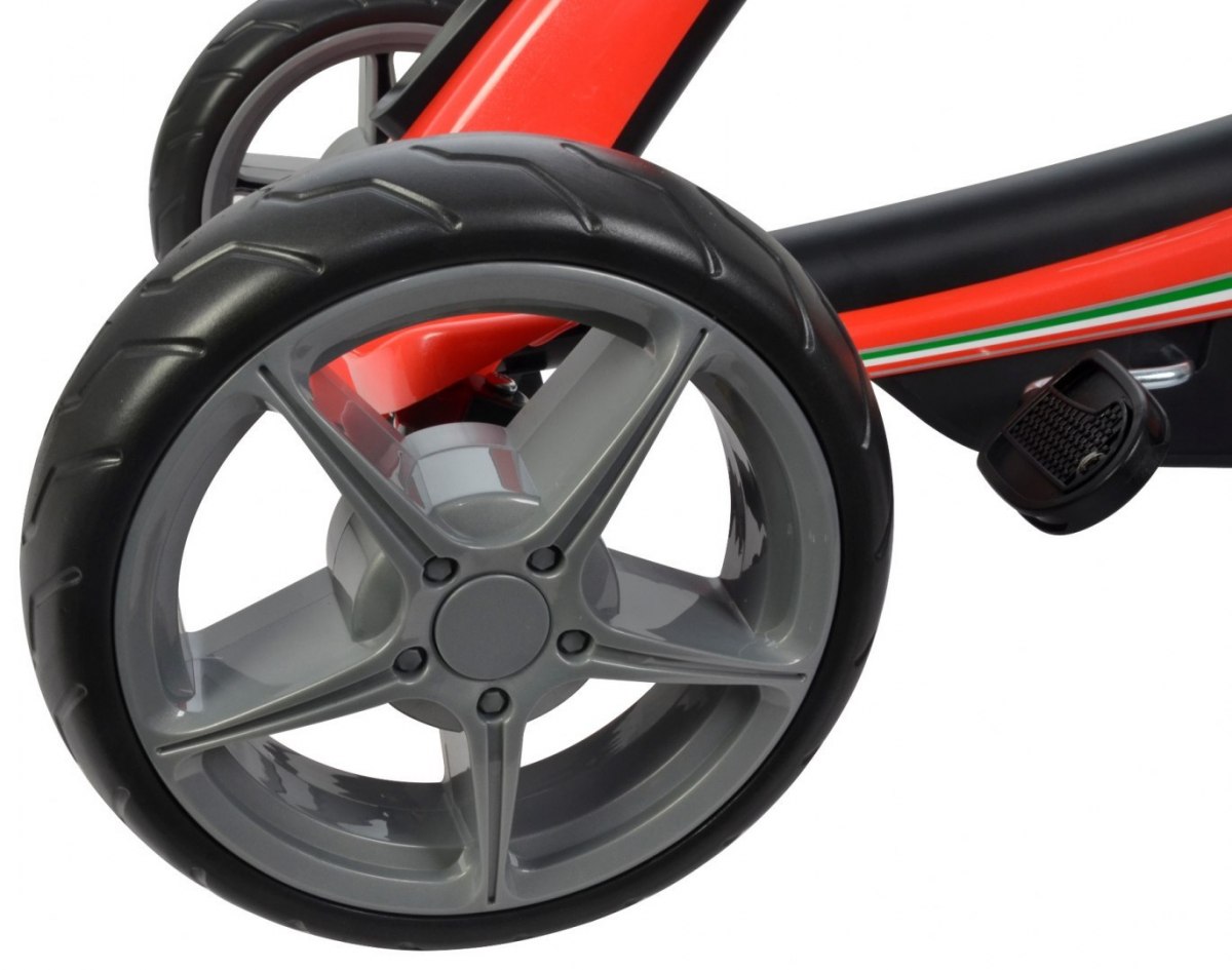KART CU PEDALE PENTRU COPII FERRARI, Rosu - imagine 4