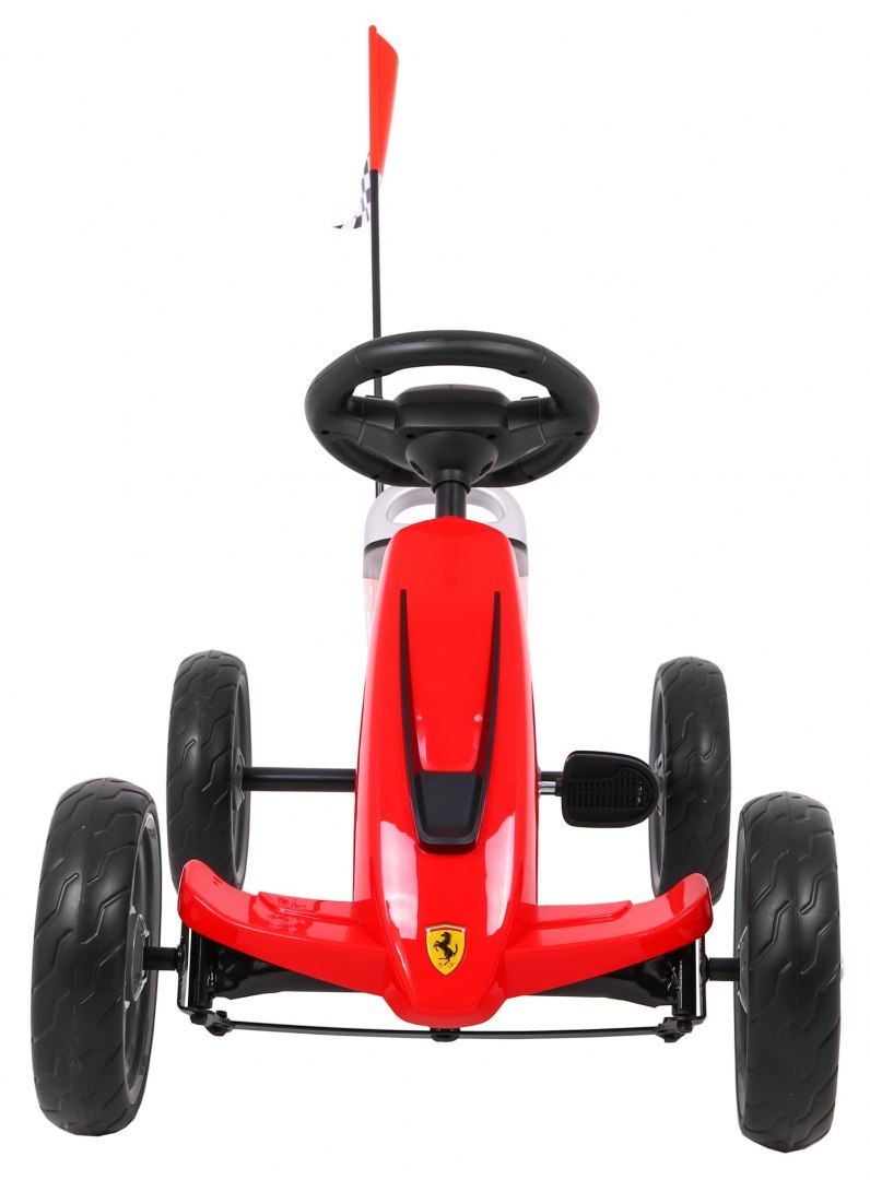KART CU PEDALE PENTRU COPII FERRARI, Rosu - imagine 11