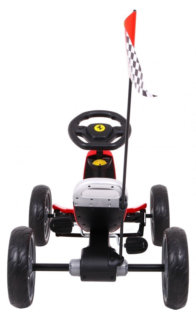 KART CU PEDALE PENTRU COPII FERRARI, Rosu - imagine 8