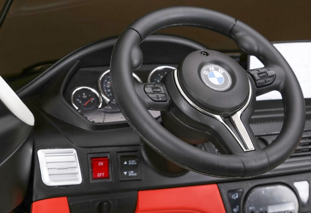 Masinuta electrica pentru copii BMW X6M (2168) XXL cu 2 locuri, Alb - imagine 6
