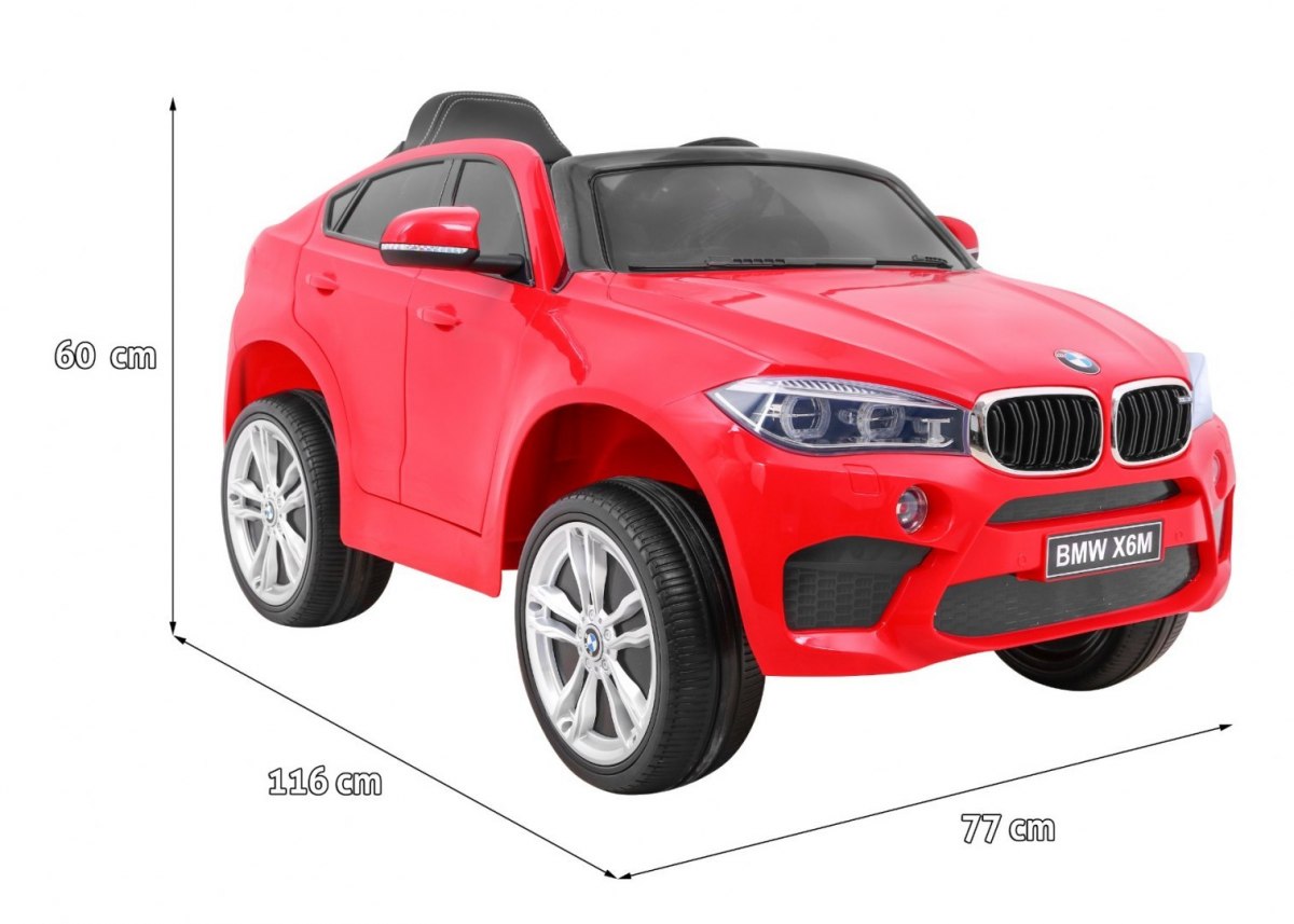 Masinuta electrica pentru copii BMW X6M (2199) Rosu - imagine 2