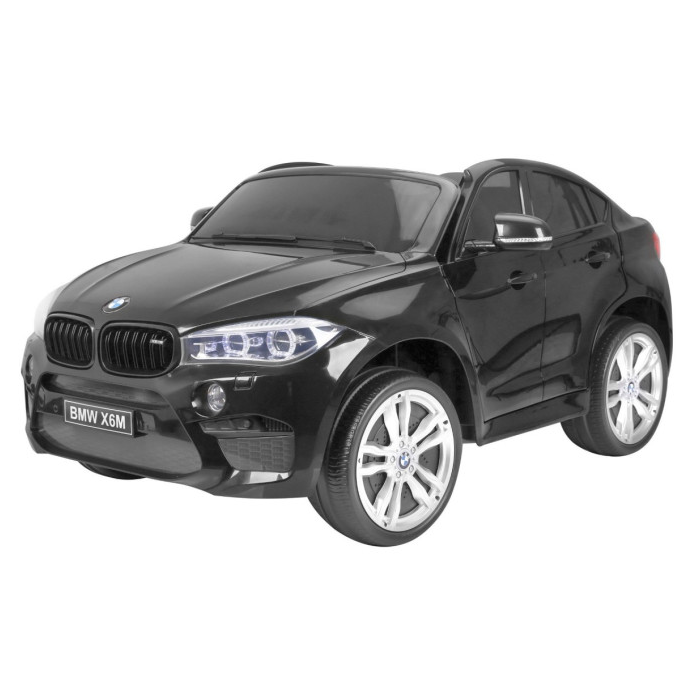 Masinuta electrica pentru copii BMW X6M (2168) XXL cu 2 locuri, Negru metalizat