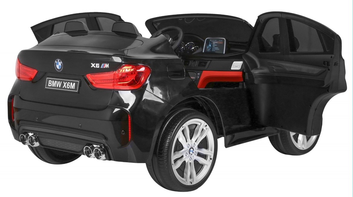 Masinuta electrica pentru copii BMW X6M (2168) XXL cu 2 locuri, Negru metalizat - imagine 4