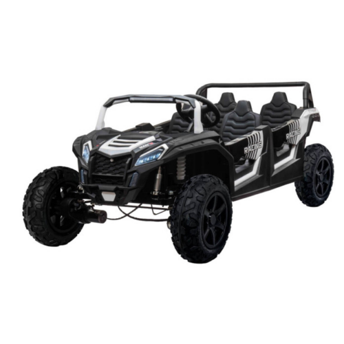 Masinuta electrica pentru 4 copii Buggy RACING 600W 24V 4×4 (A033-air) Alb