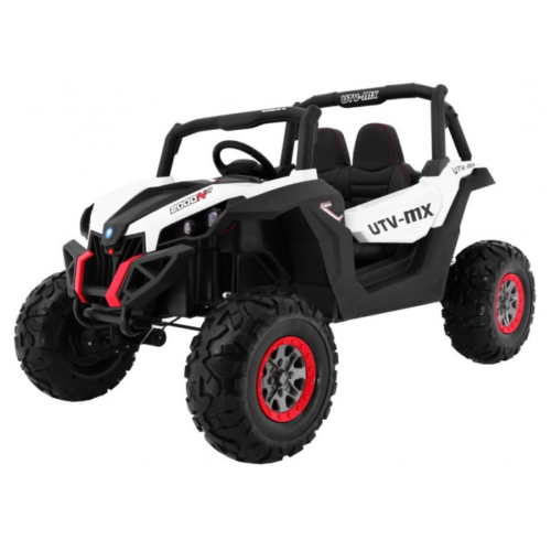 Masinuta electrica pentru copii cu 2 locuri UTV BUGGY POWER 180W 4×4 ecran LCD (ХМХ-603) Alb