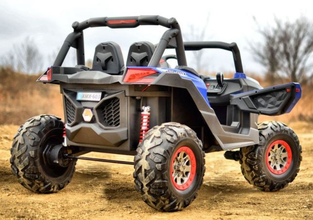 Masinuta electrica pentru copii cu 2 locuri UTV BUGGY POWER 180W 4x4 (ХМХ-603) Albastru - imagine 10