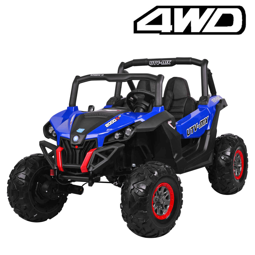 Masinuta electrica pentru copii cu 2 locuri UTV BUGGY POWER 180W 4x4 (ХМХ-603) Albastru - imagine 3