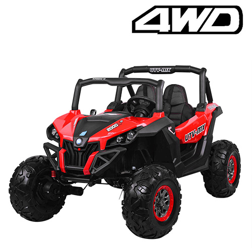 Masinuta electrica pentru copii UTV BUGGY POWER 180W 4x4 cu ecran LCD (ХМХ-603) Rosu - imagine 4