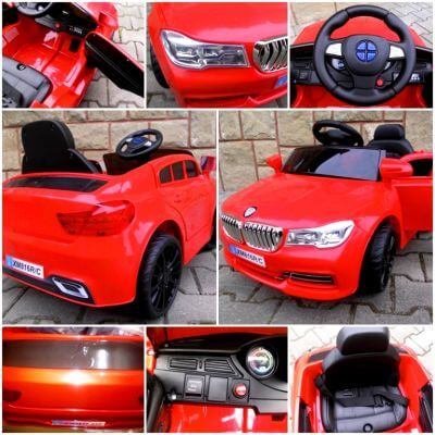 Masinuta electrica pentru copii Cabrio B4 plastic (xm826) Rosu - imagine 2