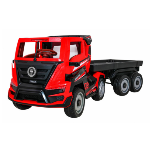 Masinuta electrica pentru copii Camion Truck cu remorca (2020) Rosu