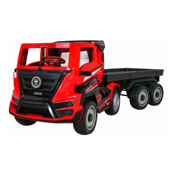 masinuta electrica pentru copii camion truck cu remorca 2020 rosu 1 700x700 fb.png