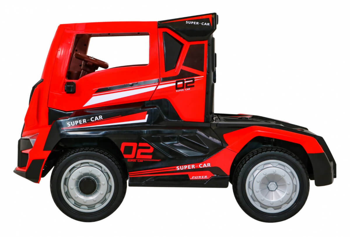 masinuta electrica pentru copii camion truck cu remorca 2020 rosu 7.jpg