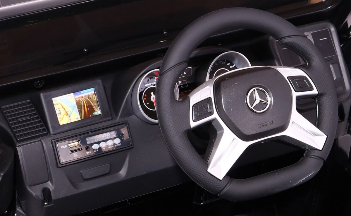 Masinuta electrica pentru copii MERCEDES AMG G65, Alb metalizat - imagine 7