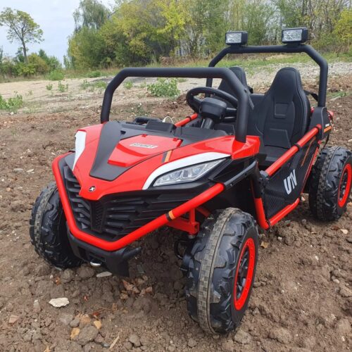 UTV electric pentru 2 copii BUGGY SPEED Fast Edition 24V 300W 4×4 (s608) Rosu