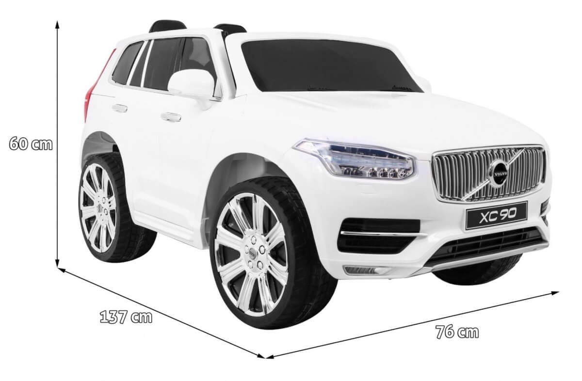 Masinuta electrica pentru copii VOLVO XC90 Alb - imagine 2