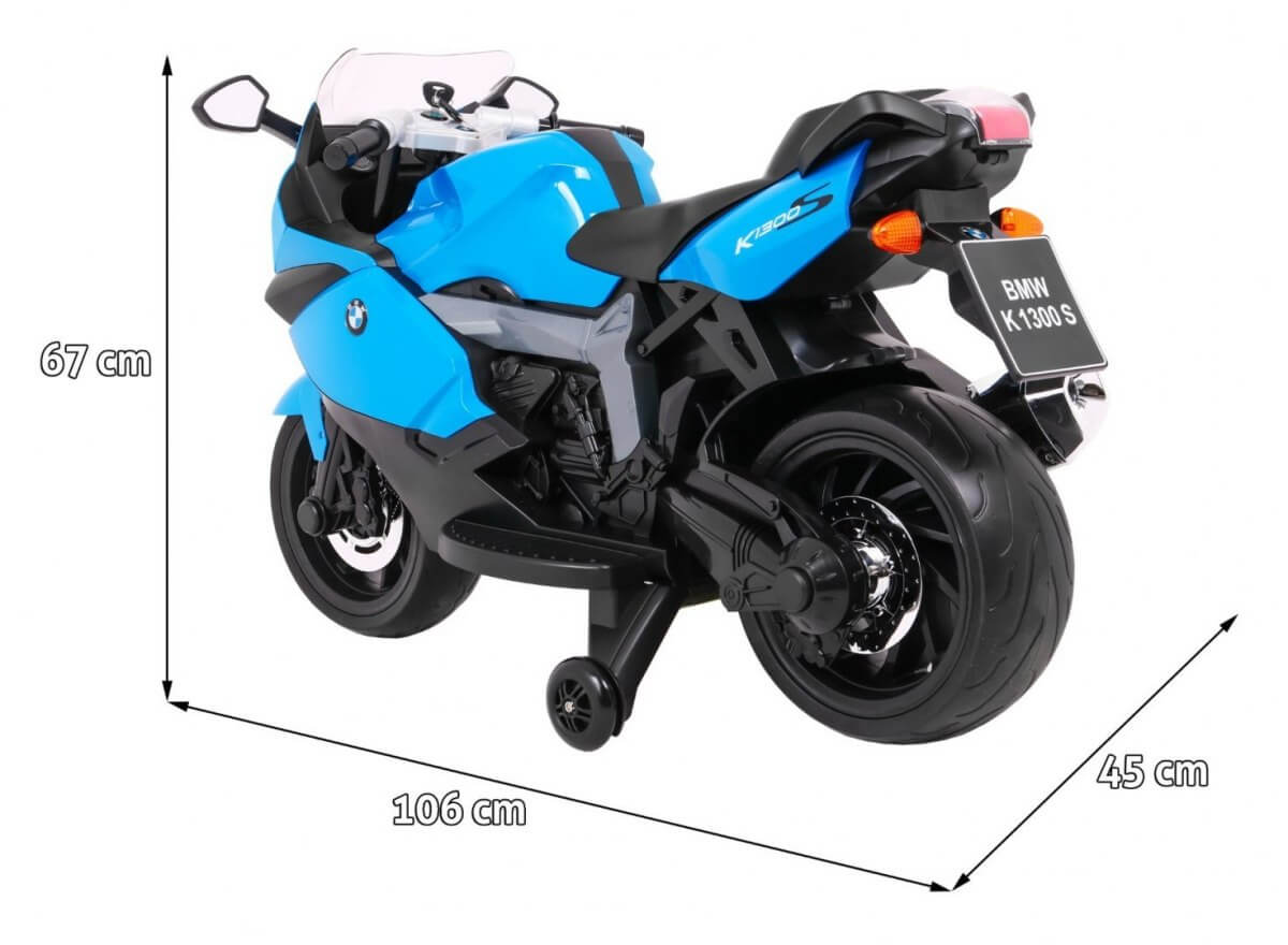 Motocicleta electrica pentru copii BMW K1300S (283) Albastru - imagine 2