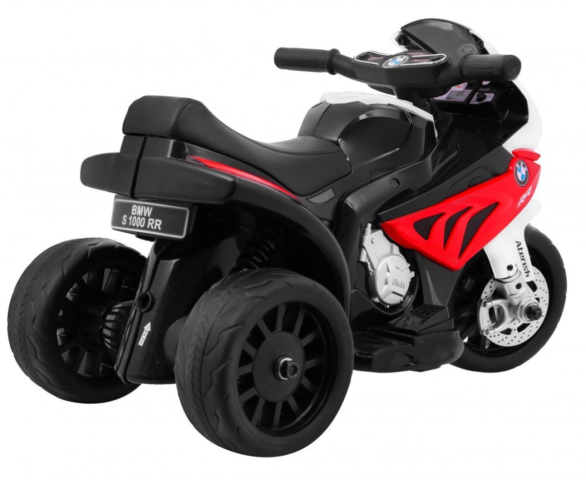 Motocicleta electrica mica de 6 volti, BMW S1000 RR (5188) Rosu - imagine 7
