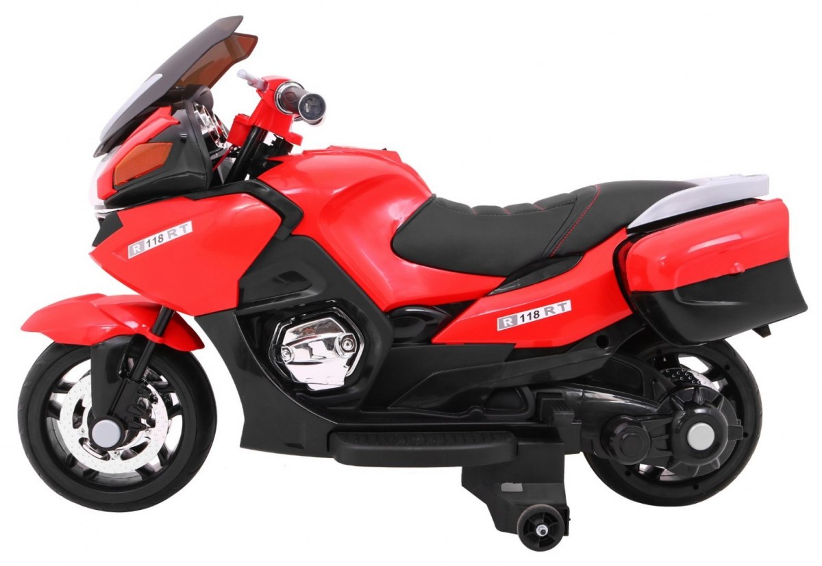 Motocicleta electrica pentru copii 12 volti (HZB-118) Rosu - imagine 3