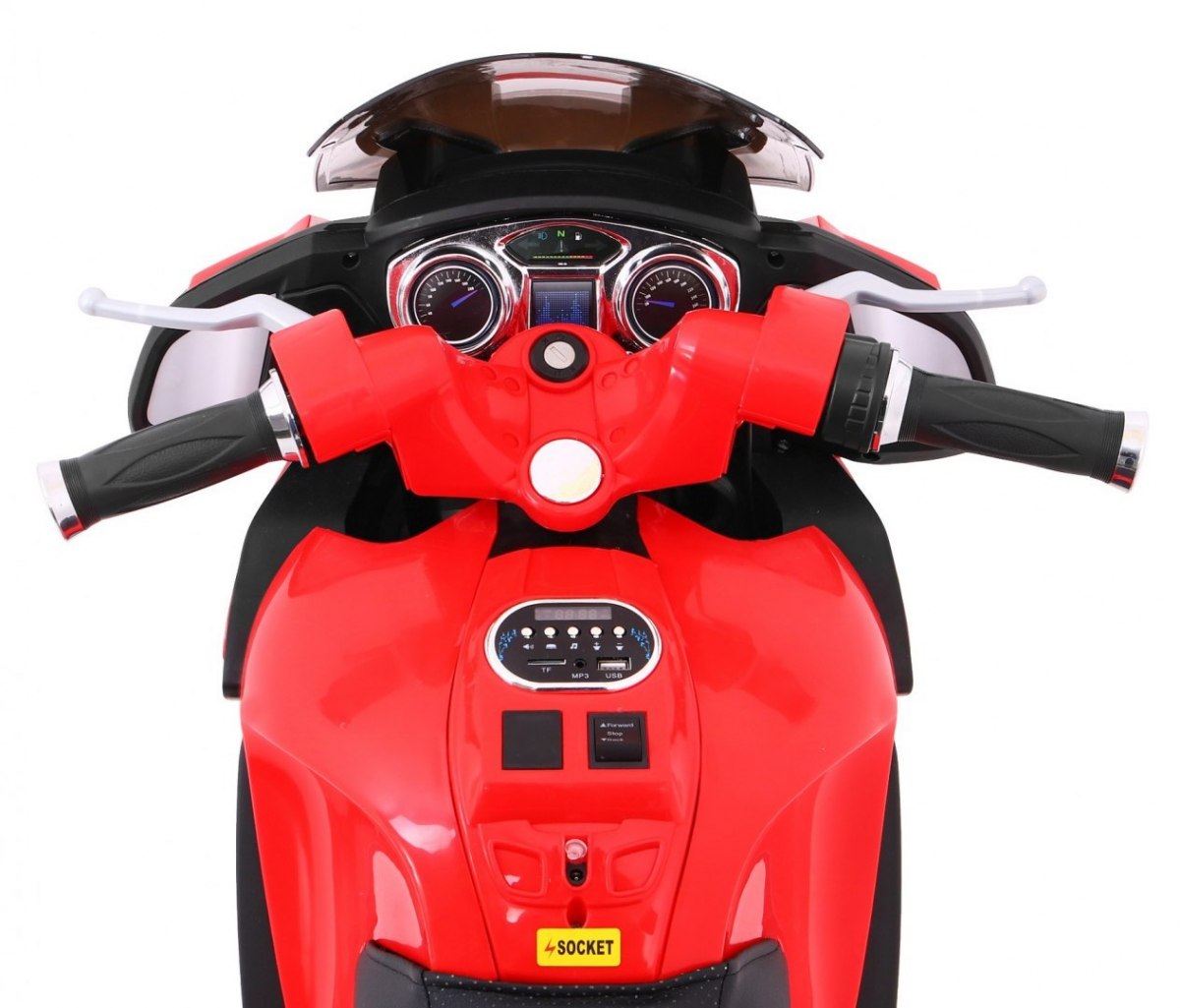 Motocicleta electrica pentru copii 12 volti (HZB-118) Rosu - imagine 5