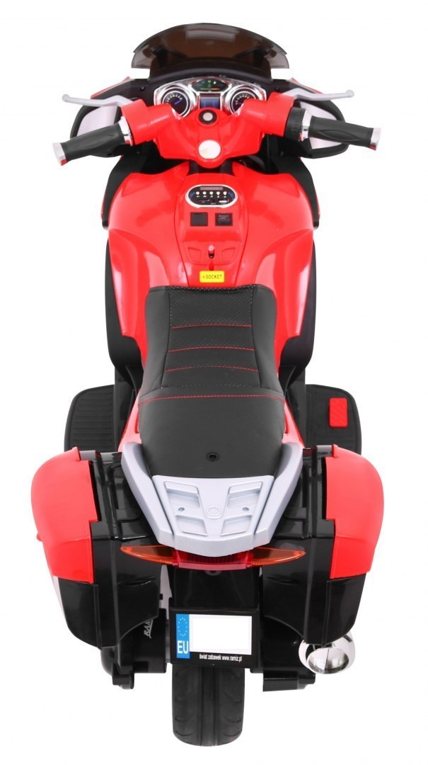 Motocicleta electrica pentru copii 12 volti (HZB-118) Rosu - imagine 6