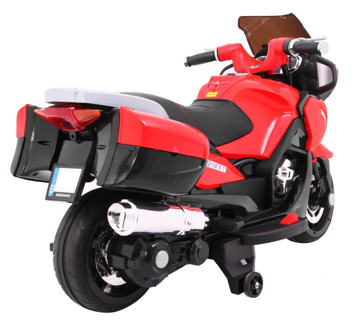 Motocicleta electrica pentru copii 12 volti (HZB-118) Rosu - imagine 7