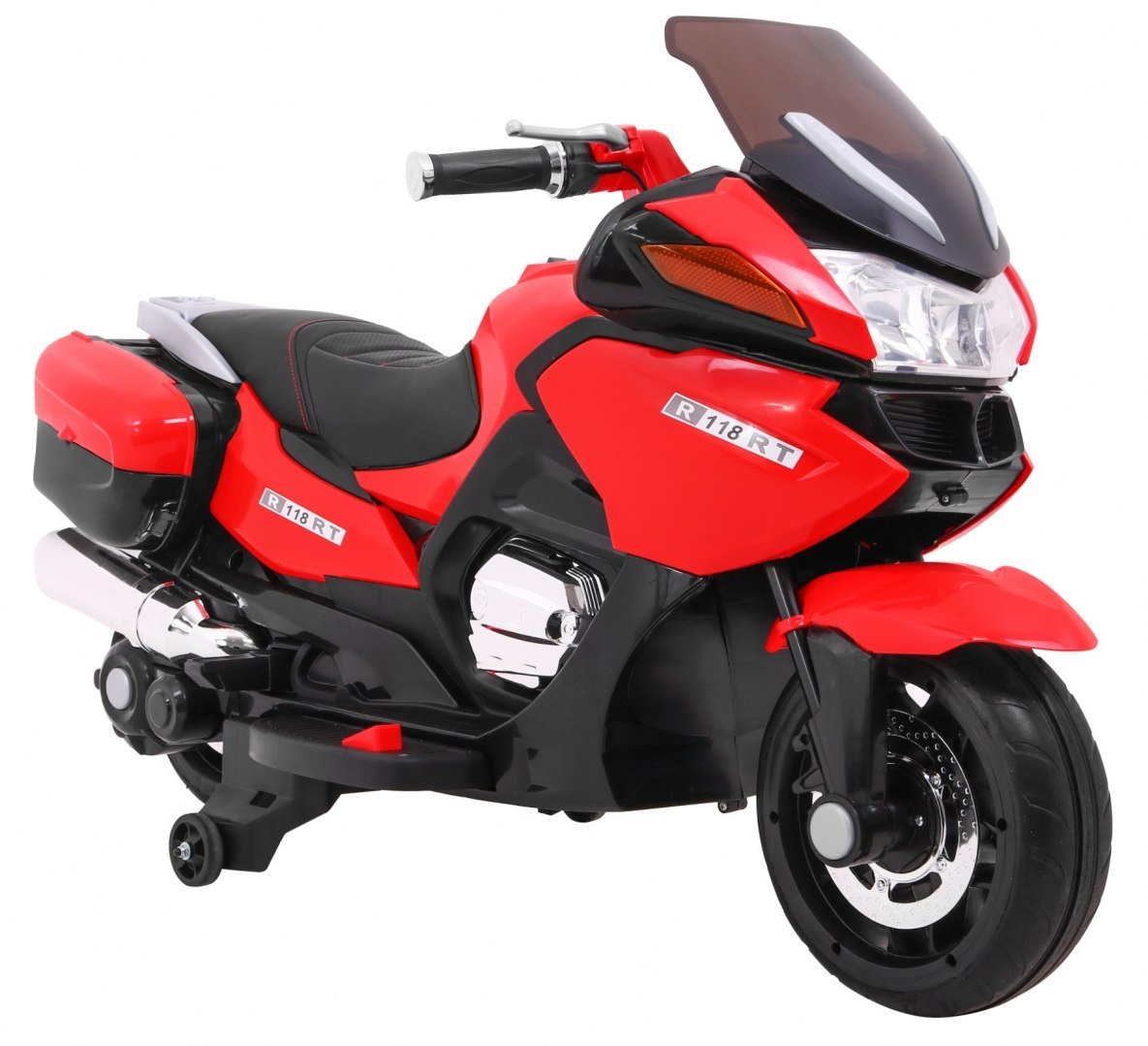 Motocicleta electrica pentru copii 12 volti (HZB-118) Rosu - imagine 8