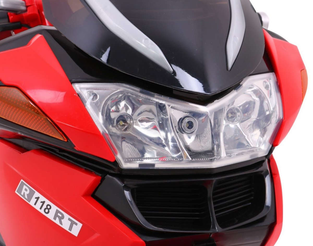 Motocicleta electrica pentru copii 12 volti (HZB-118) Rosu - imagine 9