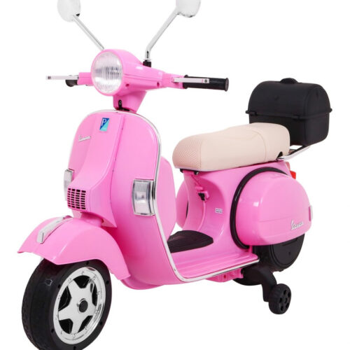 Motocicleta electrica pentru copii Scuter Vespa 12V 70W (PX150) Roz