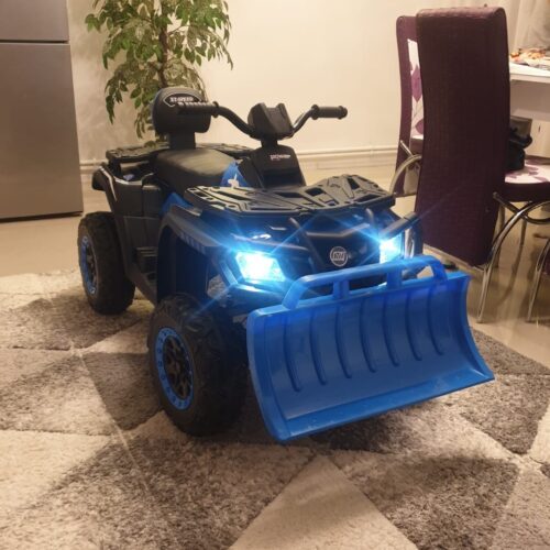 ATV electric pentru copii cu 2 locuri XT-SPEED FAST EDITION 320W 24V 4×4 cu viteza maxima 9km/h si cu cupa detasabila (s615) Albastru