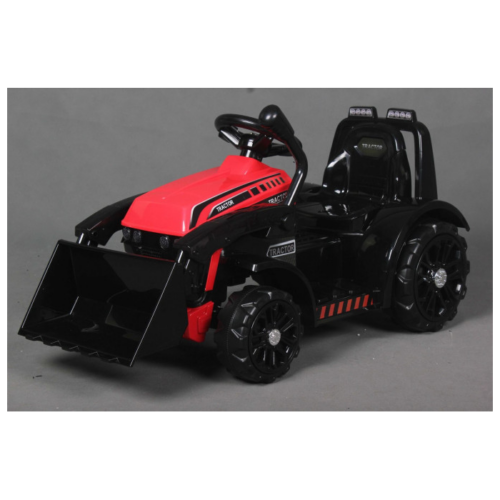 Tractor electric pentru copii cu cupa FARMER 6V Rosu