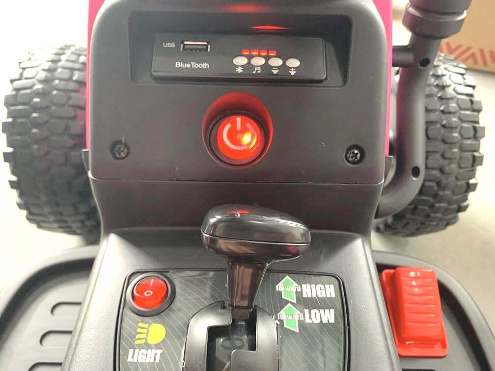 Tractor electric pentru copii cu remorca BLOW TRUCK, roti EVA (MX-611) Roz - imagine 10