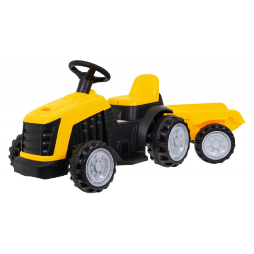 Tractor electric pentru copii cu remorca (1908), Galben