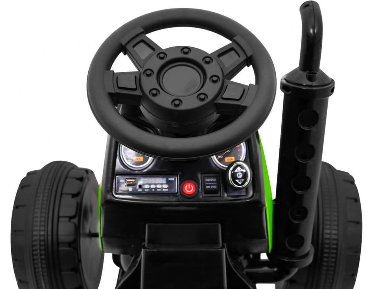 Tractor electric pentru copii cu roti mare BLAZIN (2788) Verde - imagine 8