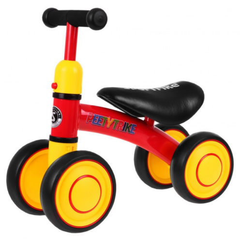 Tricicleta pentru copii fara pedale PEETYTRIKE, Rosu