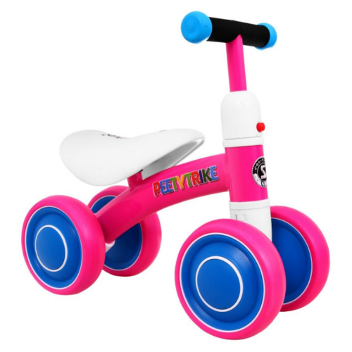Tricicleta pentru copii fara pedale PEETYTRIKE, Roz