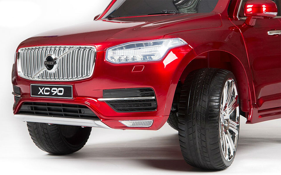 Masinuta electrica pentru copii VOLVO XC90 Visiniu metalizat - imagine 7